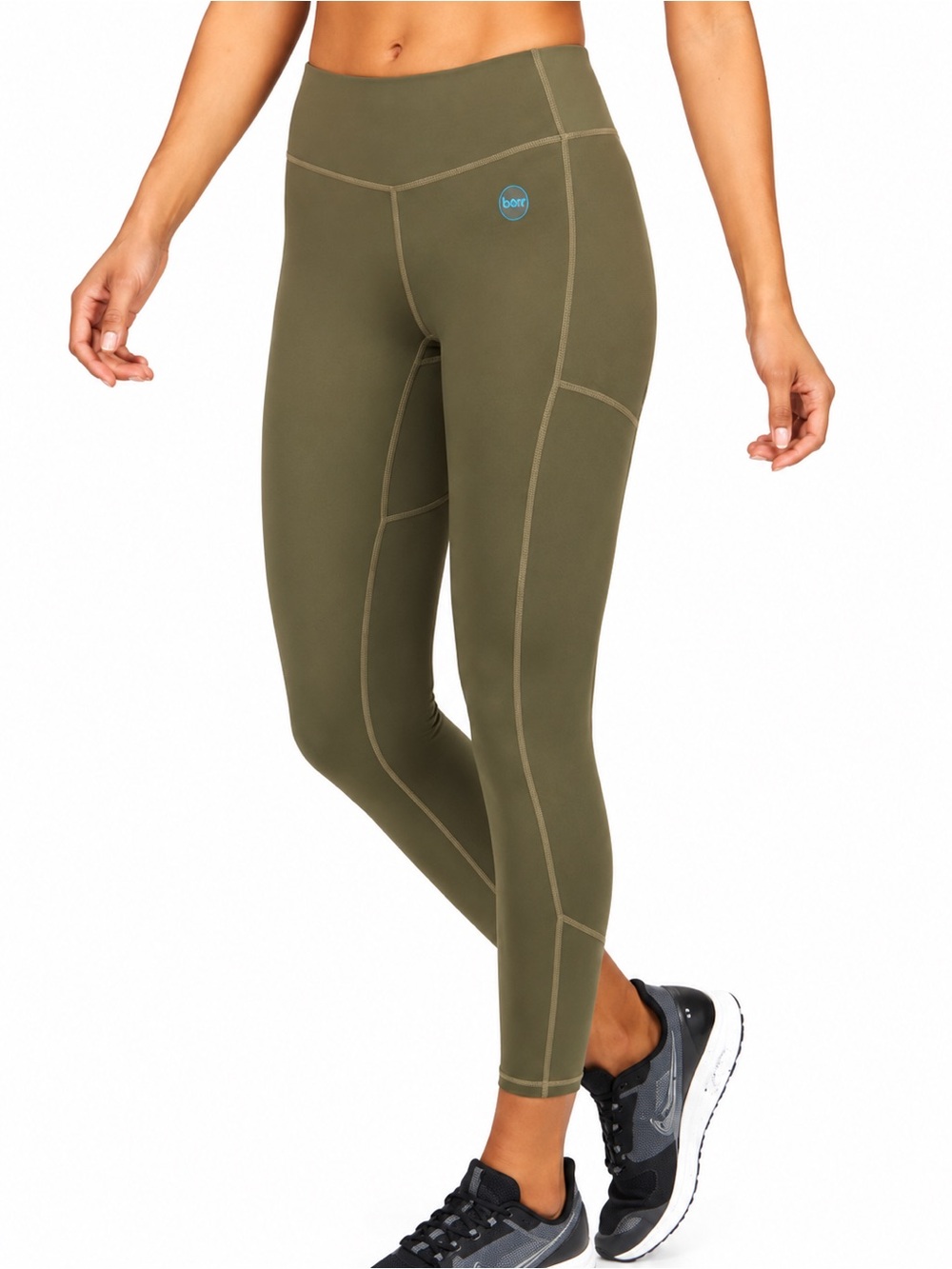 Janji Leggings Green Groundwork High 0728 Rise Yoga Active small contrast